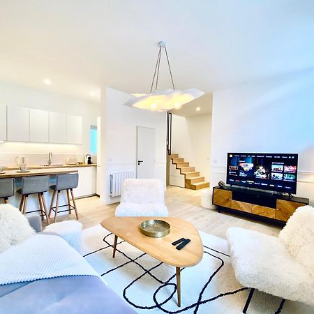 Velvet - Best Keys - Maison Duplex Elegante - Plein Centre Ville - Deco Minimaliste & Cosy - Literie Haut De Gamme - 2 Chambres Separees - Lit Queen Size & 1 Canape Convertible - Smart Tv - Wifi Fibre - Check-In Autonome Sens Exteriör bild